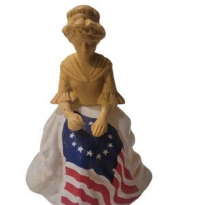Vintage Betsy Ross American Flag Avon Glass Perfume Bottle 1976